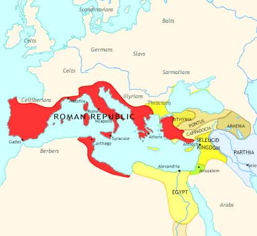 Map of Imperium: the Rise and Fall of an Empire at 100BCE