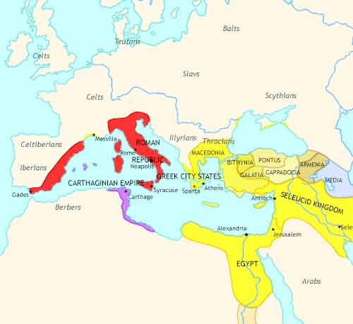 Map of Imperium: the Rise and Fall of an Empire at 200BCE