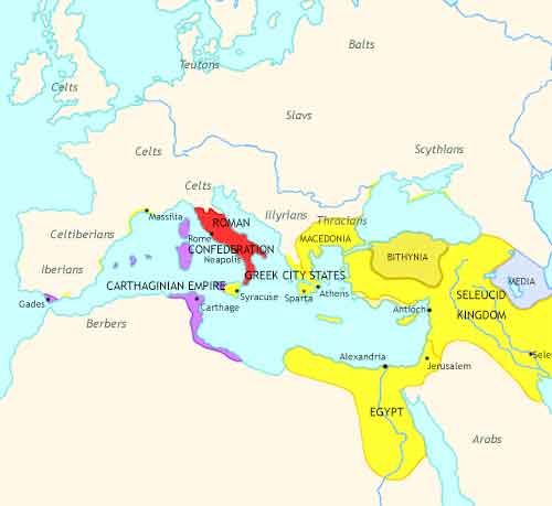 Map of Imperium: the Rise and Fall of an Empire at 270BCE