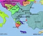 Map of Greece and the Balkans at 1453CE