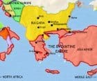 Map of Greece and the Balkans at 979CE