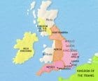 Map of Britain at 750CE