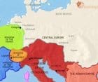Map of Central Europe at 500CE