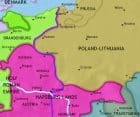 Map of East Central Europe at 1648CE