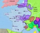 Map of France at 1453CE