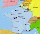Map of France at 2005CE