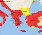Map of Greece and the Balkans at 30BCE