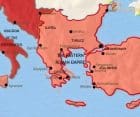 Map of Greece and the Balkans at 500CE