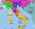 Map of Italy at 1648CE