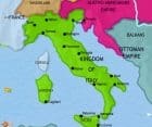 Map of Italy at 1871CE