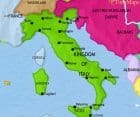 Map of Italy at 1914CE