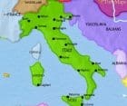 Map of Italy at 1960CE