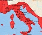 Map of Italy at 30BCE