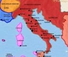 Map of Italy at 500CE