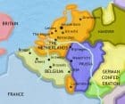 Map of The Low Countries at 1837CE