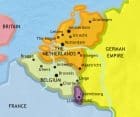 Map of The Low Countries at 1914CE
