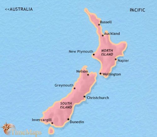 History of New Zealand 1837 TimeMaps
