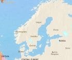 Map of Scandinavia at 750CE
