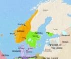 Map of Scandinavia at 1215CE