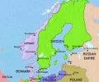 Map of Scandinavia at 1789CE