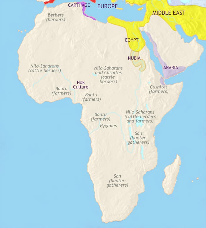 Map of Africa at 200BCE