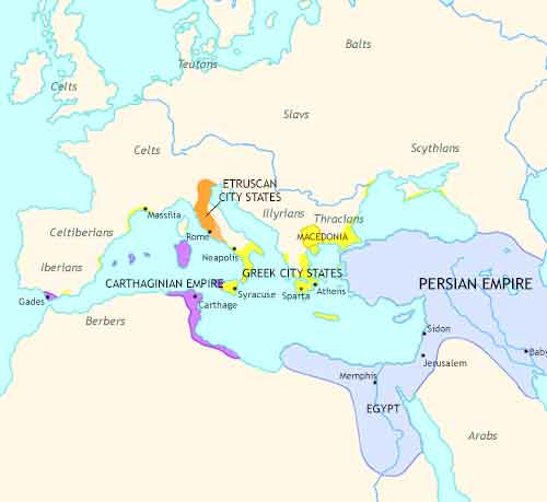 Map of Imperium: the Rise and Fall of an Empire at 500BCE
